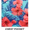 imageAPTRO Mens Hawaiian Shirt Short Sleeve Tropical Vacation Button Down Beach Floral Palm ShirtsRed Flower