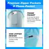 imageAPTRO 2 in 1 Mens Swim Trunks 5quot Quick Dry Swim Shorts Bathing Suit Swim Trunks with Zipper PocketsW03light Blue