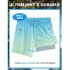 imageAPTRO 2 in 1 Mens Swim Trunks 5quot Quick Dry Swim Shorts Bathing Suit Swim Trunks with Zipper PocketsW03light Blue