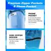 imageAPTRO 2 in 1 Mens Swim Trunks 5quot Quick Dry Swim Shorts Bathing Suit Swim Trunks with Zipper PocketsW06dark Blue