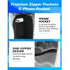 imageAPTRO 2 in 1 Mens Swim Trunks 5quot Quick Dry Swim Shorts Bathing Suit Swim Trunks with Zipper PocketsW07black
