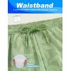 imageAPTRO 2 in 1 Mens Swim Trunks 5quot Quick Dry Swim Shorts Bathing Suit Swim Trunks with Zipper PocketsW10 Green Leaves