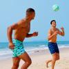 imageAPTRO Mens Swim Trunks with Compression Liner 5 Inch Bathing Suit Beach SwimsuitsH4shark