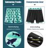 imageAPTRO Mens Swim Trunks with Compression Liner 5 Inch Bathing Suit Beach SwimsuitsH4shark