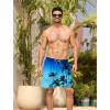 imageAPTRO Mens Swim Trunks with Compression Liner 5quot Quick Dry 2 in 1 Swimming Beach Board Shorts Bathing Suit Swimsuit SwimwearLr01 Coconut Tree Blue