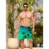 imageAPTRO Mens Swim Trunks with Compression Liner 5quot Quick Dry 2 in 1 Swimming Beach Board Shorts Bathing Suit Swimsuit SwimwearLr02 Coconut Tree Green
