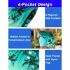 imageAPTRO Mens Swim Trunks with Compression Liner 5quot Quick Dry 2 in 1 Swimming Beach Board Shorts Bathing Suit Swimsuit SwimwearLr02 Coconut Tree Green