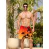 imageAPTRO Mens Swim Trunks with Compression Liner 5quot Quick Dry 2 in 1 Swimming Beach Board Shorts Bathing Suit Swimsuit SwimwearLr03 Coconut Tree Orange
