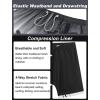 imageAPTRO Mens Swim Trunks with Compression Liner 5quot Quick Dry 2 in 1 Swimming Beach Board Shorts Bathing Suit Swimsuit SwimwearLr04 Coconut Tree Black