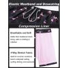 imageAPTRO Mens Swim Trunks with Compression Liner 5quot Quick Dry 2 in 1 Swimming Beach Board Shorts Bathing Suit Swimsuit SwimwearLr05 Flamingo Pink
