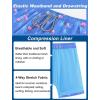 imageAPTRO Mens Swim Trunks with Compression Liner 5quot Quick Dry 2 in 1 Swimming Beach Board Shorts Bathing Suit Swimsuit SwimwearLr06 Flamingo Blue