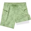 imageAPTRO 2 in 1 Mens Swim Trunks 5quot Quick Dry Swim Shorts Bathing Suit Swim Trunks with Zipper PocketsW10 Green Leaves