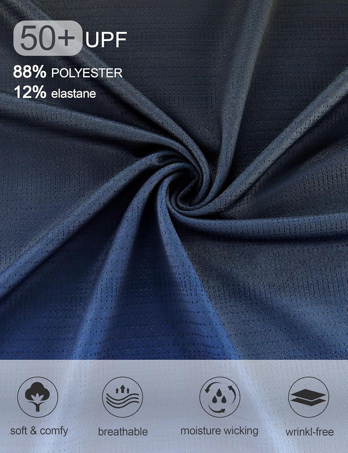 imageAPTRO Mens Athletic TShirts Quick Dry Running Workout Shirts Short Sleeve Activewear Crew Neck Gym Tee TopsB09 Black Blue