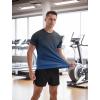 imageAPTRO Mens Athletic TShirts Quick Dry Running Workout Shirts Short Sleeve Activewear Crew Neck Gym Tee TopsB09 Black Blue