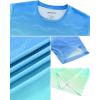 imageAPTRO Mens Athletic TShirts Quick Dry Running Workout Shirts Short Sleeve Activewear Crew Neck Gym Tee TopsLight Bluegreen