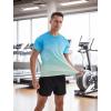 imageAPTRO Mens Athletic TShirts Quick Dry Running Workout Shirts Short Sleeve Activewear Crew Neck Gym Tee TopsLight Bluegreen