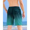 imageAPTRO Mens Swim Trunks 9 inch Bathing Suit Board Shorts with Zipper Pockets Swimming Swimsuit Beach Shorts Big and TallA02 Black Green
