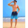 imageAPTRO Mens Swim Trunks 9 inch Bathing Suit Board Shorts with Zipper Pockets Swimming Swimsuit Beach Shorts Big and TallA03 Blue
