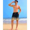imageAPTRO Mens Swim Trunks 9 inch Bathing Suit Board Shorts with Zipper Pockets Swimming Swimsuit Beach Shorts Big and TallA05 Brown