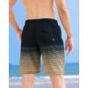 imageAPTRO Mens Swim Trunks 9 inch Bathing Suit Board Shorts with Zipper Pockets Swimming Swimsuit Beach Shorts Big and TallA05 Brown