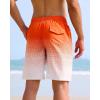 imageAPTRO Mens Swim Trunks 9 inch Bathing Suit Board Shorts with Zipper Pockets Swimming Swimsuit Beach Shorts Big and TallA06 Reddish Orange