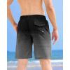 imageAPTRO Mens Swim Trunks 9 inch Bathing Suit Board Shorts with Zipper Pockets Swimming Swimsuit Beach Shorts Big and TallLr Grey
