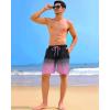 imageAPTRO Mens Swim Trunks 9 inch Bathing Suit Board Shorts with Zipper Pockets Swimming Swimsuit Beach Shorts Big and TallLr Pink
