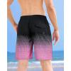 imageAPTRO Mens Swim Trunks 9 inch Bathing Suit Board Shorts with Zipper Pockets Swimming Swimsuit Beach Shorts Big and TallLr Pink