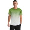 imageMens Athletic TShirt Performance Gym Shirt Quick Dry Moisture Wicking Running Workout Short Sleeve TopsArmy Green
