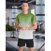 imageMens Athletic TShirt Performance Gym Shirt Quick Dry Moisture Wicking Running Workout Short Sleeve TopsArmy Green