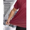 imageMens Athletic TShirt Performance Gym Shirt Quick Dry Moisture Wicking Running Workout Short Sleeve TopsWine Red