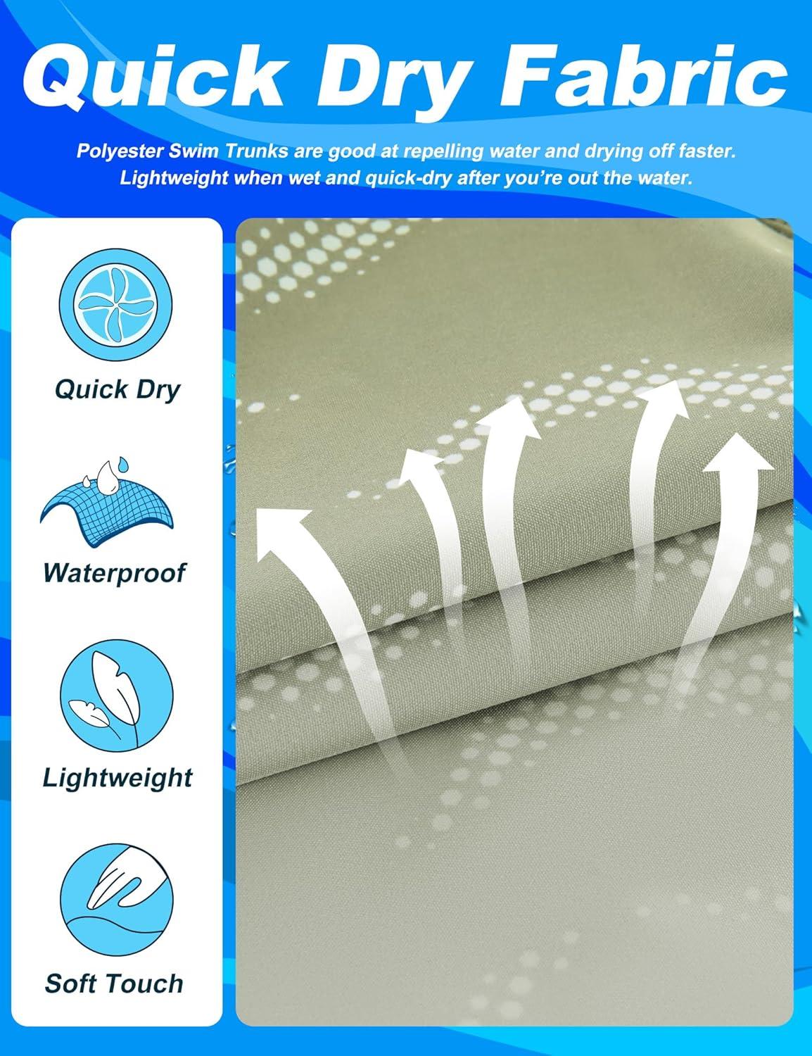 imageAPTRO Mens Swim Trunks with Compression Liner 5quot Quick Dry Bathing Suit Swim Shorts with Zipper Pockets Board Shorts SwimsuitW04army Green