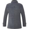 imageAPTRO Mens Pea Coat Wool Jacket Windbreaker Single Breasted Winter Coat11light Grey