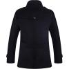 imageAPTRO Mens Pea Coat Wool Jacket Windbreaker Single Breasted Winter Coat11navy