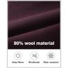 imageAPTRO Mens Pea Coat Wool Jacket Windbreaker Single Breasted Winter Coat11wine