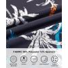 imageAPTRO Golf Shirts for Men Moisture Wicking Hawaiian Polo Shirts Dry Fit with Print and Short SleeveP01 Palm Black