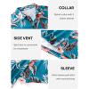 imageAPTRO Golf Shirts for Men Moisture Wicking Hawaiian Polo Shirts Dry Fit with Print and Short SleeveP07 Blue Flower