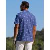 imageAPTRO Golf Shirts for Men Moisture Wicking Hawaiian Polo Shirts Dry Fit with Print and Short SleeveP08 Navy Anchors