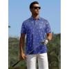 imageAPTRO Golf Shirts for Men Moisture Wicking Hawaiian Polo Shirts Dry Fit with Print and Short SleeveP08 Navy Anchors