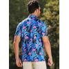 imageAPTRO Golf Shirts for Men Moisture Wicking Hawaiian Polo Shirts Dry Fit with Print and Short SleeveP10 Flamingo