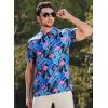 imageAPTRO Golf Shirts for Men Moisture Wicking Hawaiian Polo Shirts Dry Fit with Print and Short SleeveP10 Flamingo