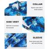 imageAPTRO Golf Shirts for Men Moisture Wicking Hawaiian Polo Shirts Dry Fit with Print and Short SleeveP13 Blue Palm