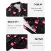 imageAPTRO Golf Shirts for Men Moisture Wicking Hawaiian Polo Shirts Dry Fit with Print and Short SleeveP14 Black Flamingo
