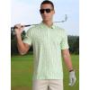 imageAPTRO Golf Shirts for Men Moisture Wicking Hawaiian Polo Shirts Dry Fit with Print and Short SleeveP17 Pea Green Golf
