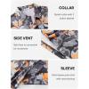 imageAPTRO Golf Shirts for Men Moisture Wicking Hawaiian Polo Shirts Dry Fit with Print and Short SleeveP19 Grey Flower