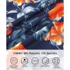 imageAPTRO Golf Shirts for Men Moisture Wicking Hawaiian Polo Shirts Dry Fit with Print and Short SleeveP20 Orange Floral
