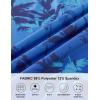 imageAPTRO Golf Shirts for Men Moisture Wicking Hawaiian Polo Shirts Dry Fit with Print and Short SleeveP22 Ombre Blue Palm