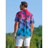 imageAPTRO Golf Shirts for Men Moisture Wicking Hawaiian Polo Shirts Dry Fit with Print and Short SleeveP24 Ombre Pink Palm