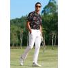 imageAPTRO Golf Shirts for Men Moisture Wicking Hawaiian Polo Shirts Dry Fit with Print and Short SleeveP71 Black Palm