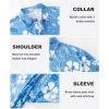 imageAPTRO Golf Shirts for Men Moisture Wicking Hawaiian Polo Shirts Dry Fit with Print and Short SleevePo11 Hibiscus Blue